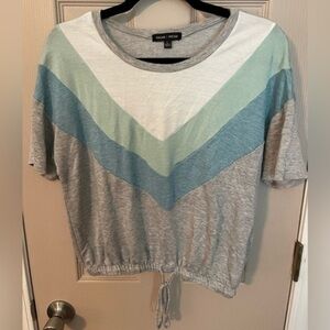 Moa Moa cropped top with drawstring hem